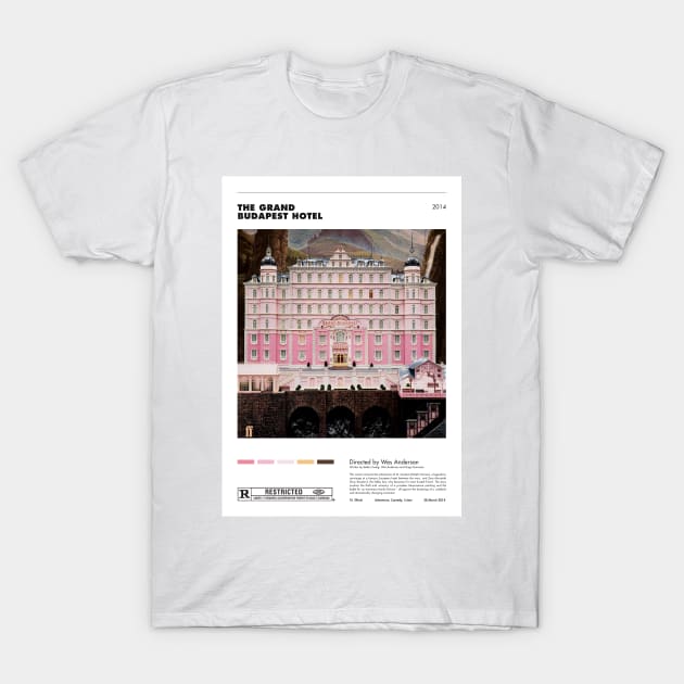 The Grand Budapest Hotel - Minimalist Poster T-Shirt by notalizard